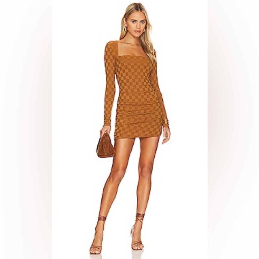 x REVOLVE Corbett Mini Dress in Golden Brown
House of Harlow 1960